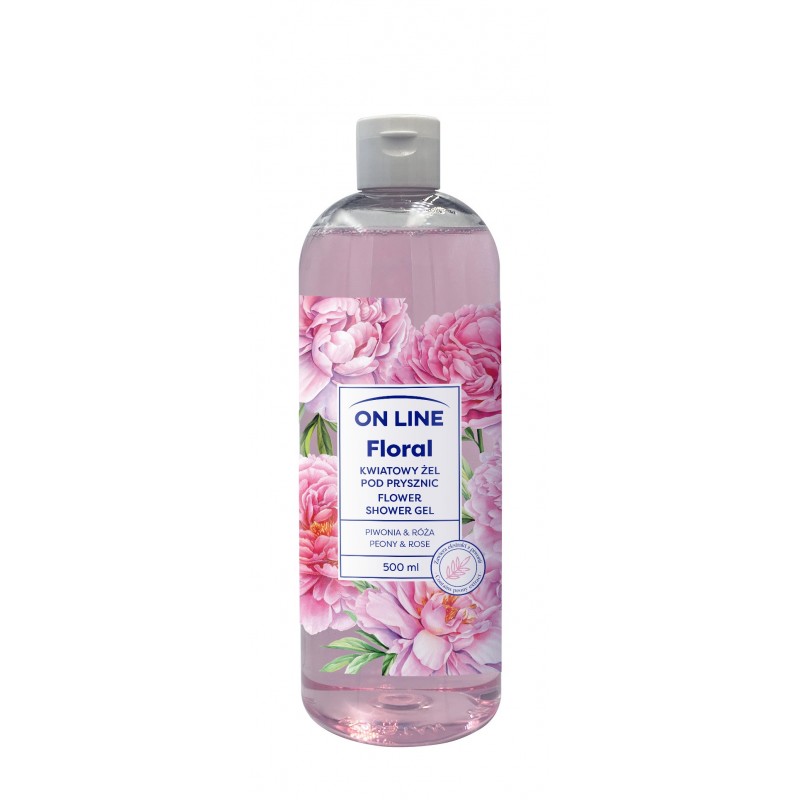 ON LINE Floral Kwiatowy Żel pod prysznic - Piwonia & Róża 500ml