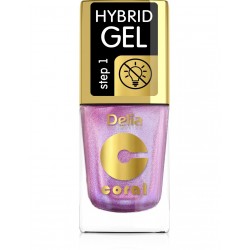 DELIA COSMETICS Coral Hybrid Gel Lakier hybrydowy do paznokci nr 105 Multirefleks Różowy 11ml