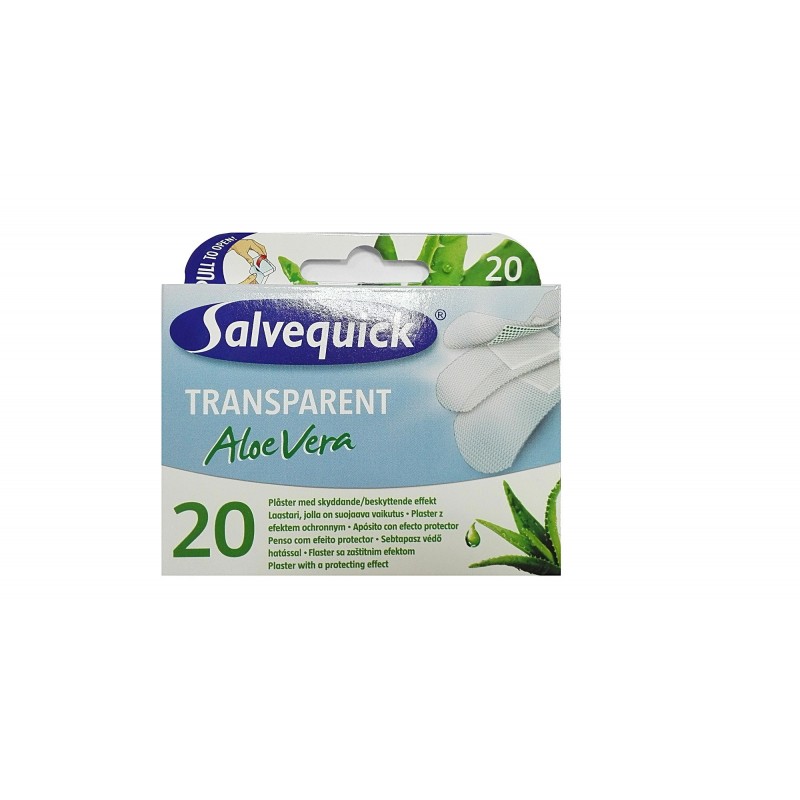 Salvequick Plastry Aloe Vera Transparentne 1 op.-20szt