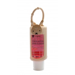 HISKIN Antibac Hand Cleanser+ Biobójczy Żel do rąk o zapachu malinowym - królik (butelka 75ml+etui)