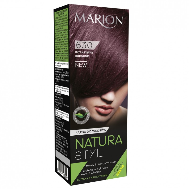 MARION Natura Styl Farba do włosów nr 630 Intensywny Burgund