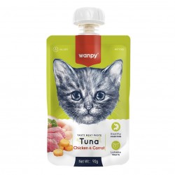 WANPY Cats Kremowa Pasta dla kotów - Tuna,Chicken&Carrot (tuńczyk z kurczakiem i marchewką) 90 g