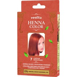 VENITA Henna Color Ziołowa Odżywka koloryzująca - 7 Miedziany 1op.