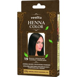VENITA Henna Color Ziołowa Odżywka koloryzująca - 19 Czarna Czekolada 1op.