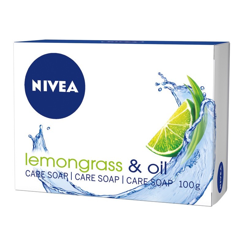 NIVEA Care Soap Pielęgnujące mydło w kostce Lemongrass & Oil 100 g