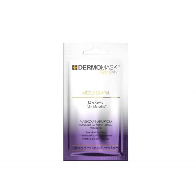 L`BIOTICA Dermomask Night Active Maseczka naprawcza na twarz - Mezoterapia 12ml