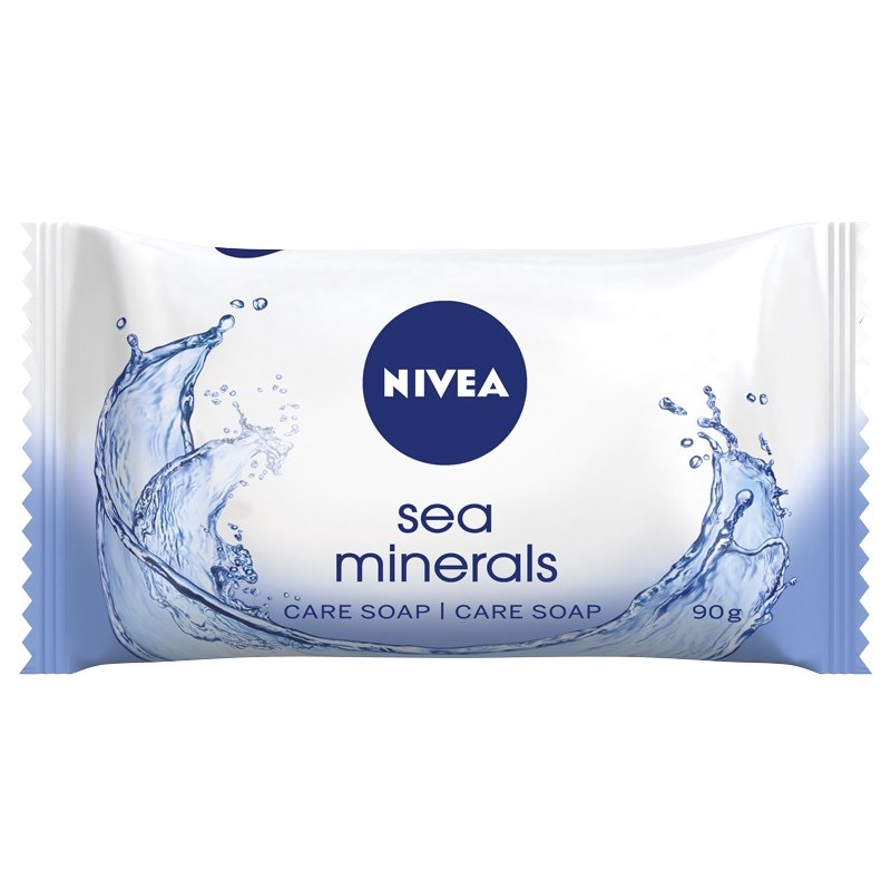 NIVEA Care Soap Pielęgnujące mydło w kostce z morskimi minerałami 90 g