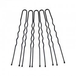 DONEGAL Wsuwki do włosów - Kokówki czarne 7 cm (5096) 1 op. - 50 szt.