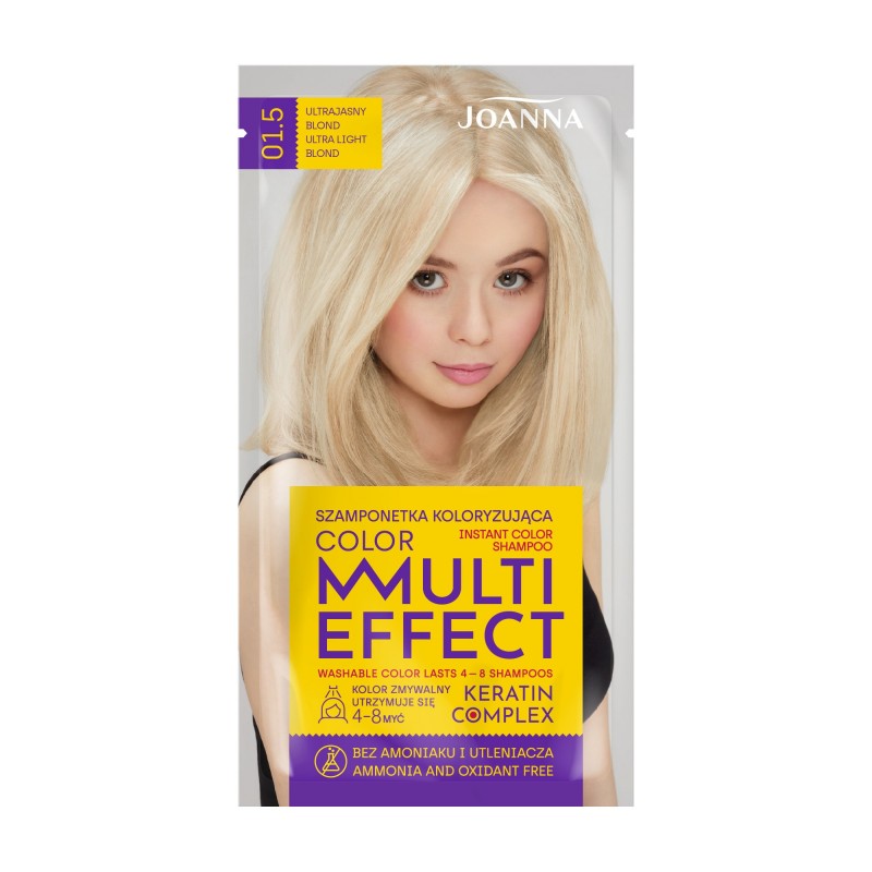 JOANNA Multi Effect Color Szamponetka koloryzująca nr 01.5 Ultrajasny blond 35 g