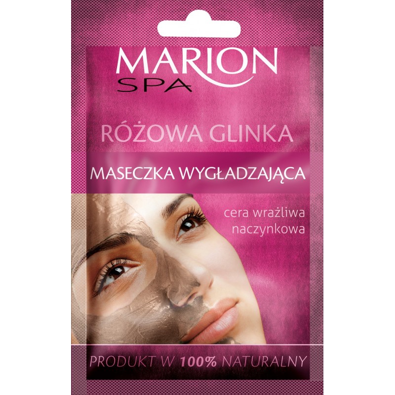 MARION Maseczka wygładzająca różowa glinka 8 g