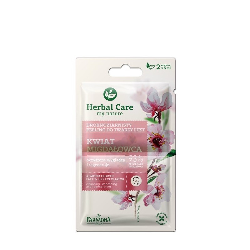 Farmona Herbal Care Peeling drobnoziarnisty Kwiat Migdałowca -  saszetka 5ml x 2