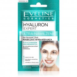Eveline Hyaluron Expert Błyskawiczna maseczka wygładzająca 3w1 Ultra-nawilżenie 7 ml