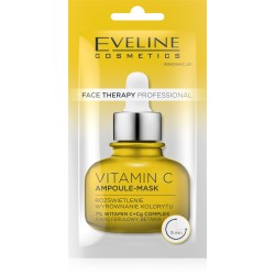 EVELINE Face Therapy Professional Maska-ampułka rozświetlająca i wyrównująca koloryt z witaminą C 8 ml