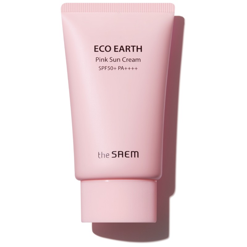 SAEM Eco Earth Pink Sun Crem Krem z filtrem przeciwsłonecznym 50+