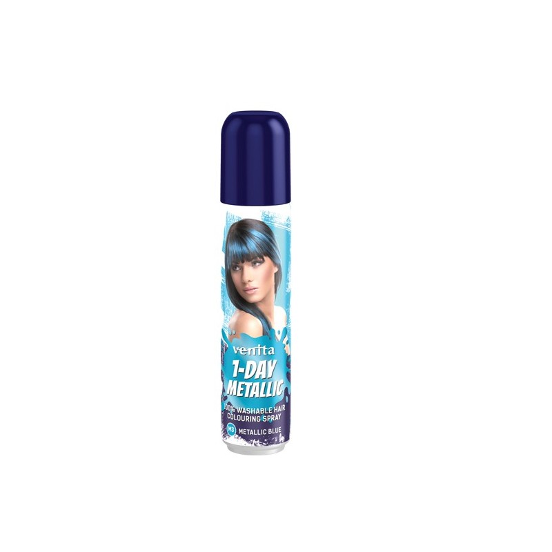 VENITA 1- Day Metallic Spray koloryzujący do włosów - nr M3 Metallic Blue (metaliczny niebieski) 50ml