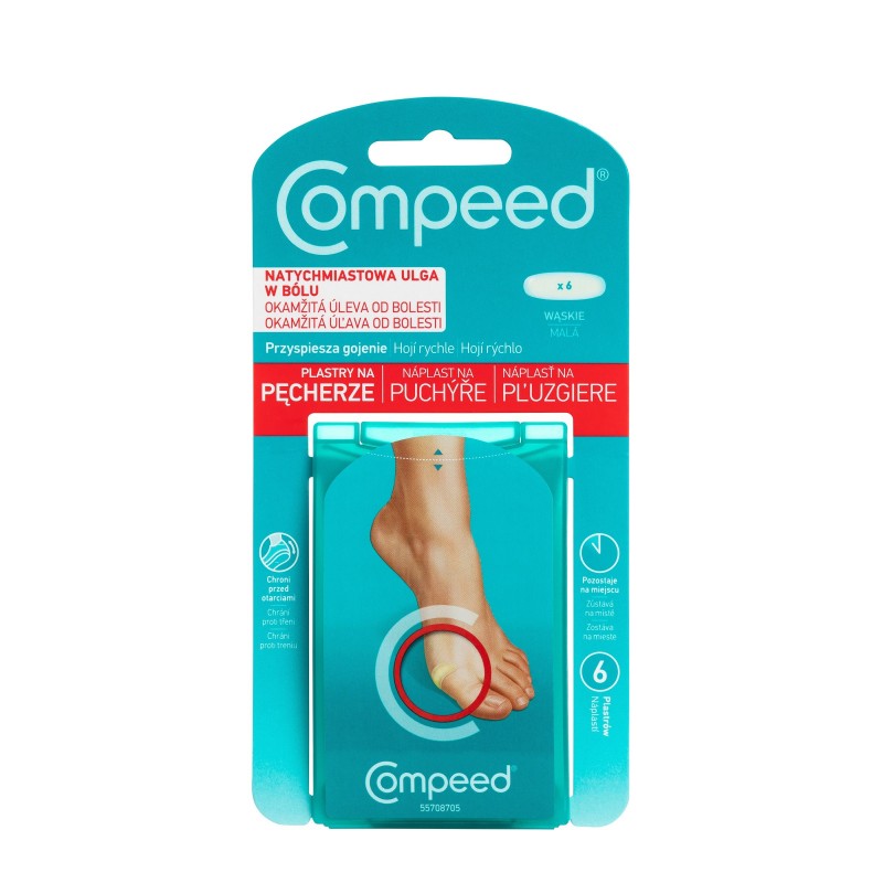 COMPEED Plastry na pęcherze - wąskie  1op.-6 szt