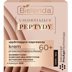 BIELENDA UJĘDRNIAJĄCE PEPTYDY 60+ Ujędniająco-Naprawczy  Krem przeciwzmarszczkowy 50ml