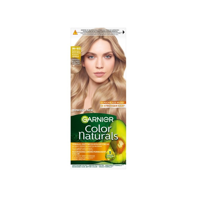 GARNIER Color Naturals Farba nr 9N (9.13) - Bardzo Jasny Beżowy Blond  1op.