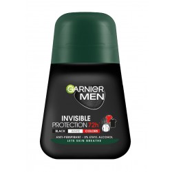 Garnier Men Dezodorant roll-on Invisible Protection 72h - Black,White,Colors   50ml
