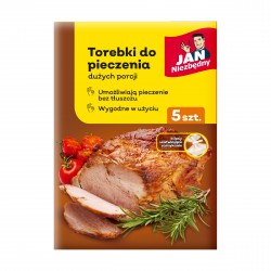 JAN NIEZBĘDNY Torebki do pieczenia dużych porcji (35x43cm) 1op.-5szt