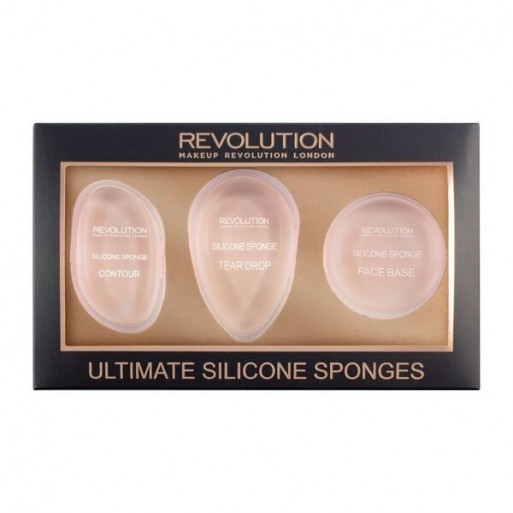 Makeup Revolution Applicators Gąbki silikonowe-zestaw Ultimate Silicone Sponges Set  1op.-3szt