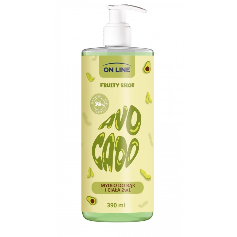 ON LINE Fruity Shot Mydło Avocado 390 ml