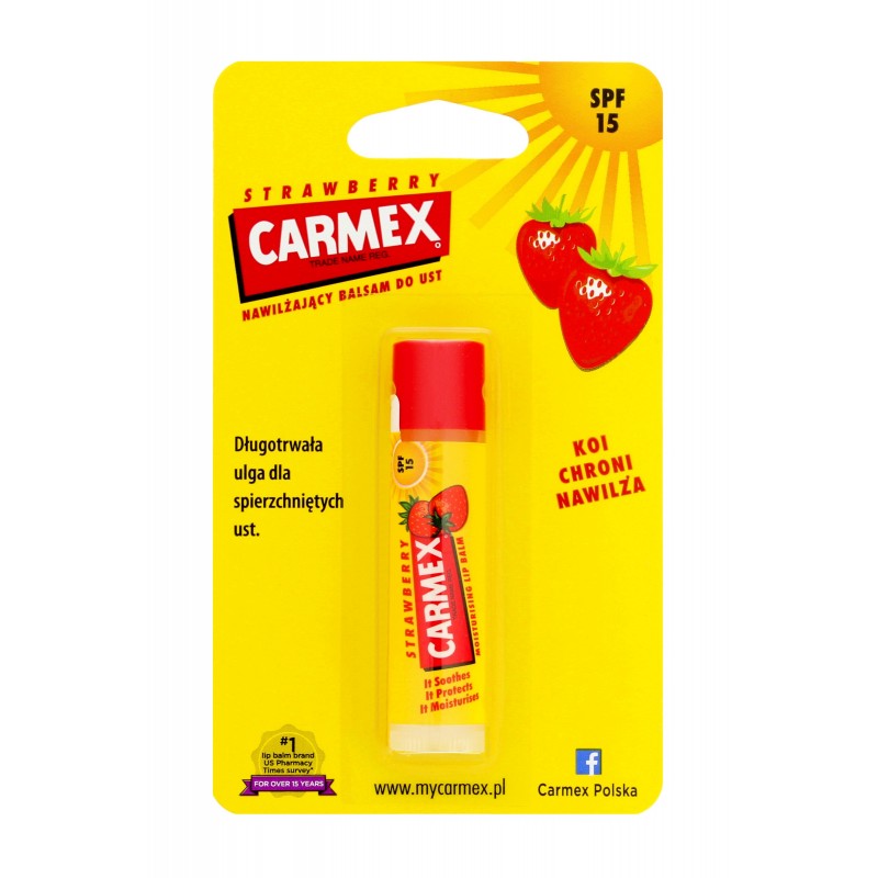 Carmex Pomadka ochronna w sztyfcie Truskawka  4,25g