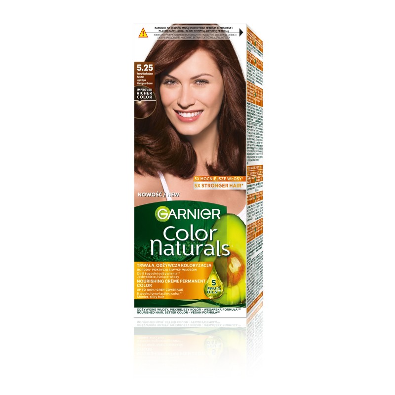 GARNIER Color Naturals Farba nr 5.25 - Jasny Opalizujący Kasztan  1op.