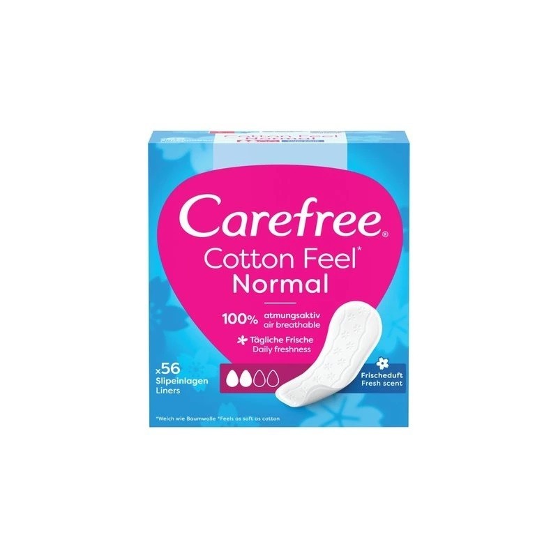CAREFREE Cotton Feel Normal Wkładki higieniczne 1op.- 56 sztuk