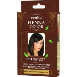 VENITA Henna Color Ziołowa Odżywka koloryzująca - 113 Jasny Brąz 1op.