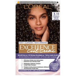 Loreal Excellence Cool Creme Krem koloryzujący 3.11 Ultra Popielaty Ciemny Brąz 1op.