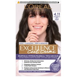 Loreal Excellence Cool Creme Krem koloryzujący 4.11 Ultra Popielaty Brąz 1op.