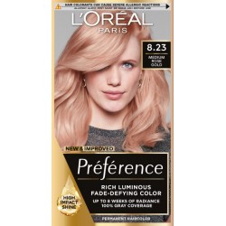 LOREAL Preference Farba do włosów 8.23 - Medium Rose Gold 1 op.