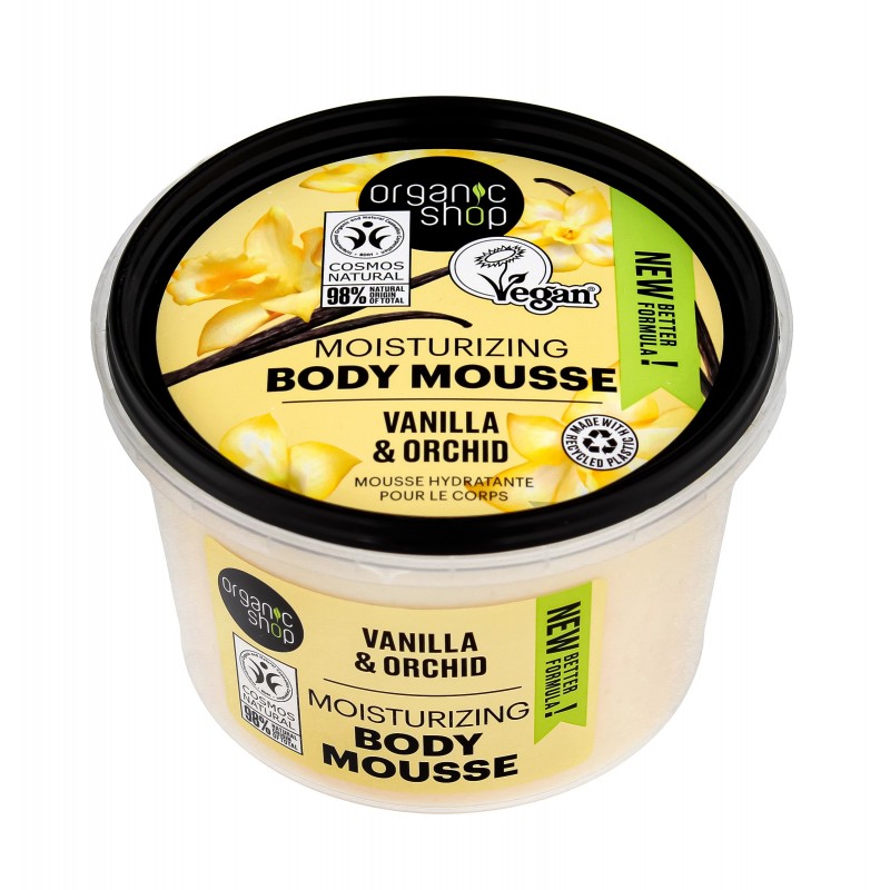 ORGANIC SHOP Body Mousse Nawilżający mus do ciała - Vanilla & Orchid 250 ml