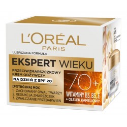 LOREAL Ekspert Wieku 70+ Przeciwzmarszczkowy Krem odżywczy na dzień SPF20 50 ml