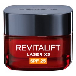 LOREAL Revitalift Laser x3 Krem anti-aging SPF25 na dzień o potrójnym działaniu   50 ml