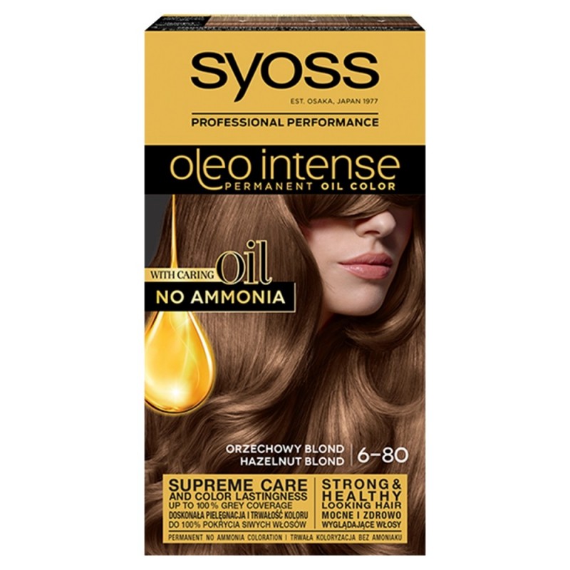 Schwarzkopf Syoss Farba do włosów Oleo 6-80 orzechowy blond  1op.