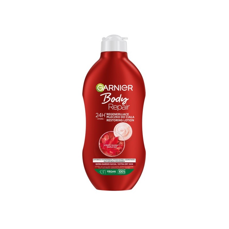 GARNIER Body Repair Regenerujące Mleczko do ciała 24H do skóry bardzo suchej 400 ml