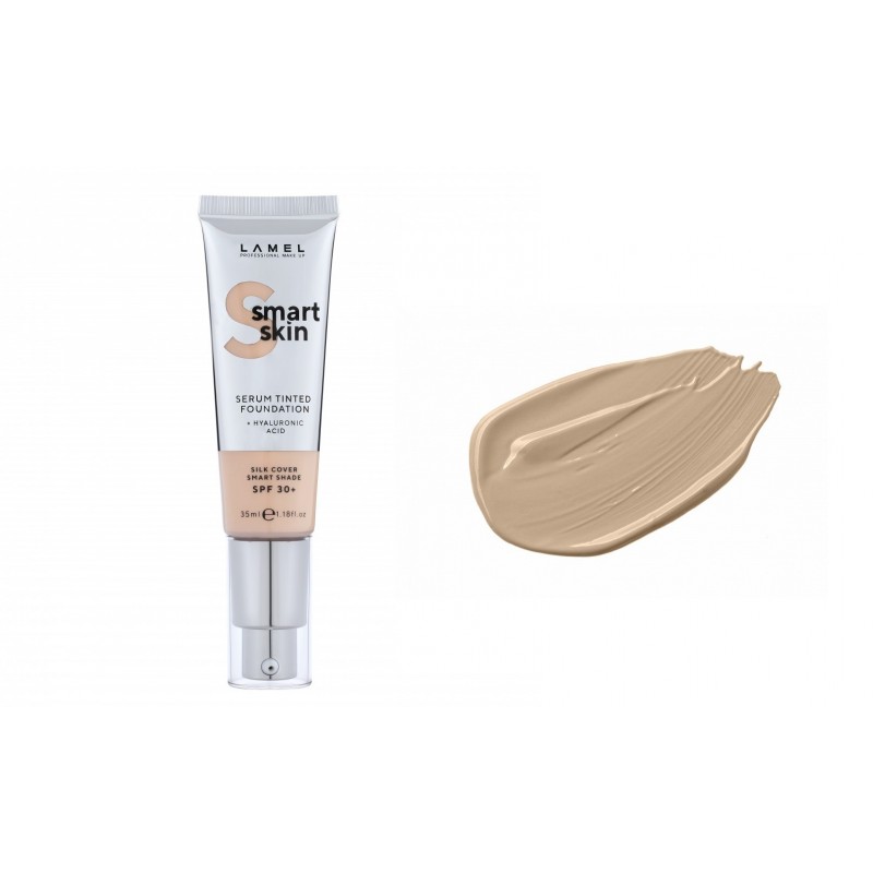 LAMEL Smart Skin Serum Tinted Foundation Podkład nawilżający z kwasem hialuronowym nr 404 Sand 35ml