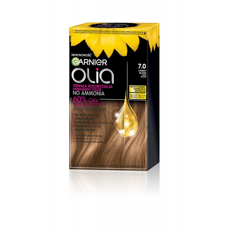 GARNIER Olia Farba do włosów nr 7.0 Dark Blond - Ciemny blond