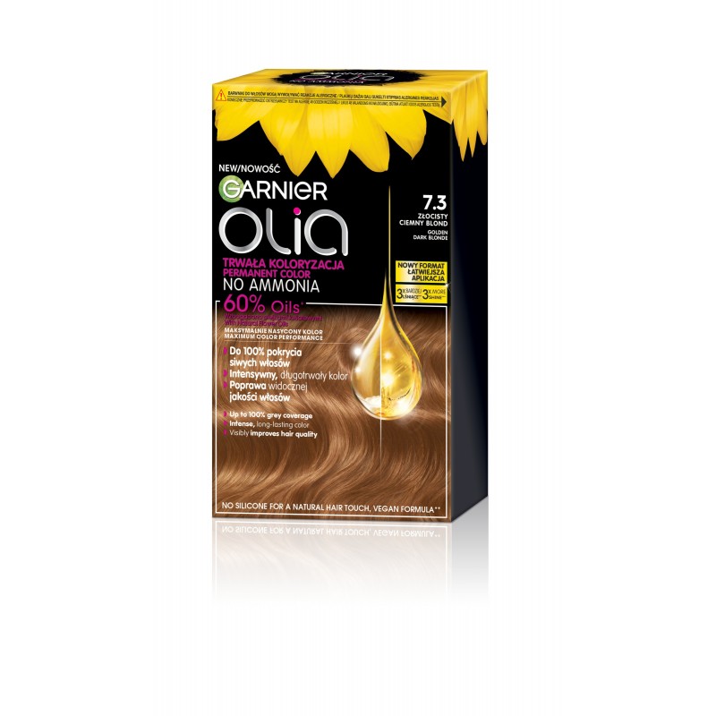 GARNIER Olia Farba do włosów nr 7.3 Golden Dark Blonde - Złocisty ciemny blond