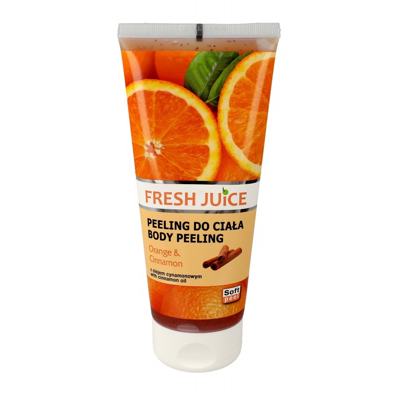 ELFA Fresh Juice Peeling do ciała - Pomarańcza Cynamon 200 ml