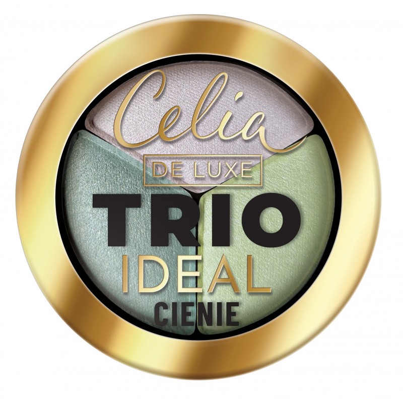 CELIA De Luxe Cienie do powiek Trio Ideal nr 302