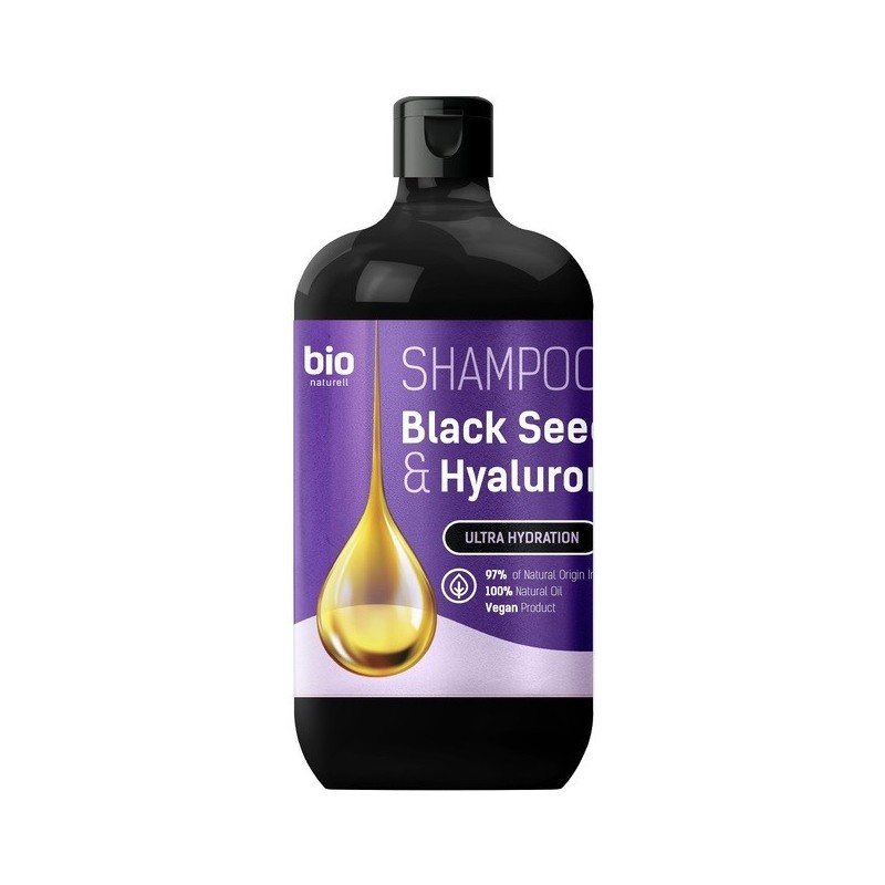 BIO NATURELL Black Seed Oil & Hyaluronic Acid Szampon dla wszystkich typów włosów 946 ml