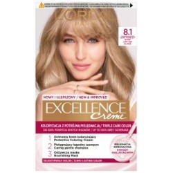 LOREAL Excellence Creme Farba do włosów 8.1 Jasny popielaty blond