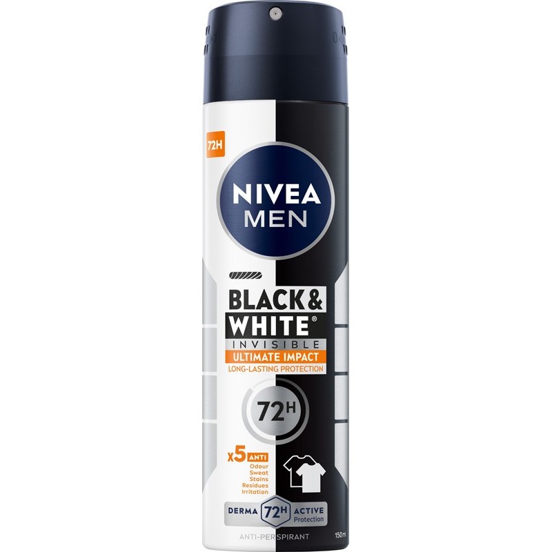 NIVEA DEO Spray męski B&W ULTIMATE Impact 85388&n&