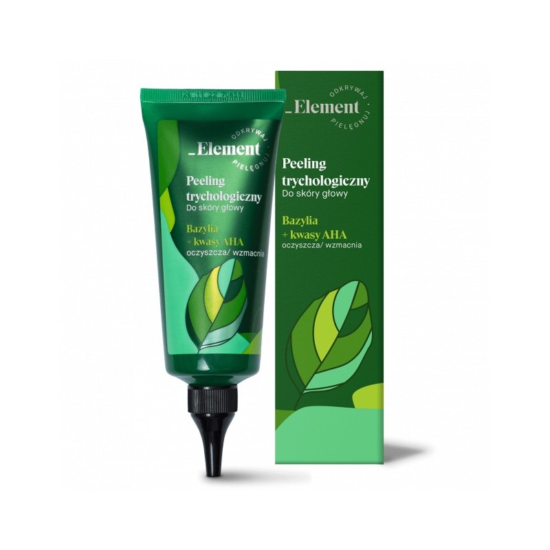 ELEMENT Peeling trychologiczny do skóry głowy Bazylia + Kwasy AHA 100 ml