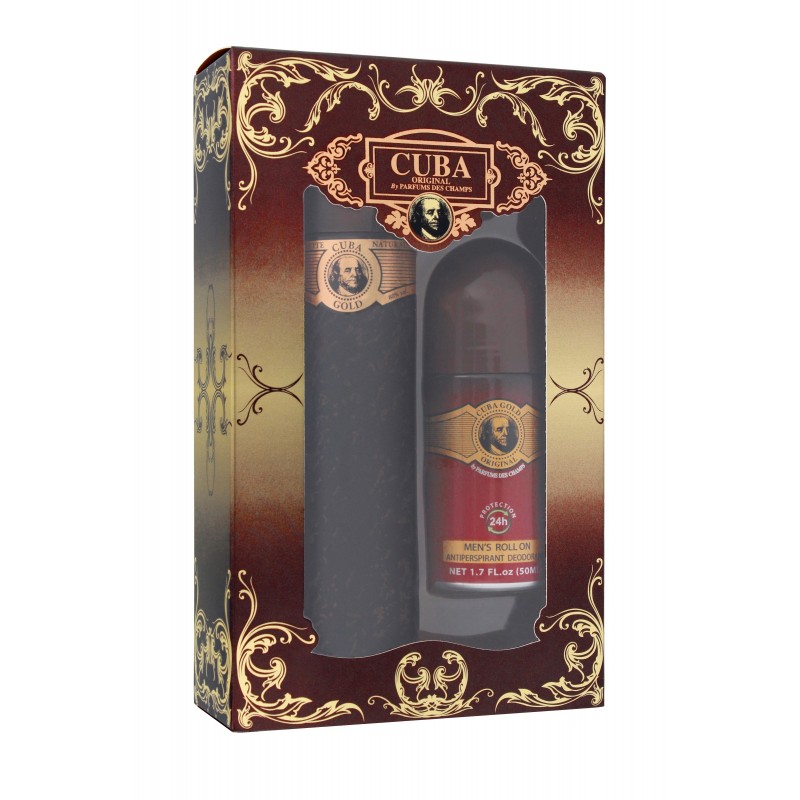 W CUBA ZESTAW GOLD Edt 100ml + Roll`on