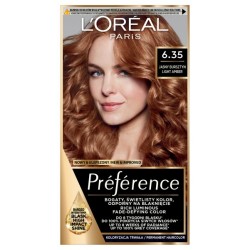 LOREAL Preference Farba do włosów 6.35 Jasny Bursztyn 1 op.