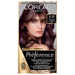 LOREAL Preference Farba do włosów 5.21 Zimny Opalizujący Jasny Brąz